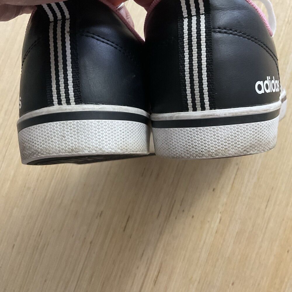 Adidas Leather Lace-Up Sneakers (753001) Black Pink Womens Size 7M - Picture 6 of 7